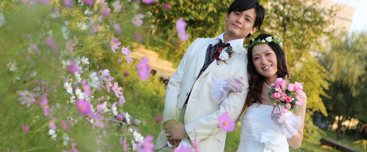 フォトウェディング 新潟県 三条燕ic近くフォトスタジオ 写真館ウスタで結婚式の撮影を